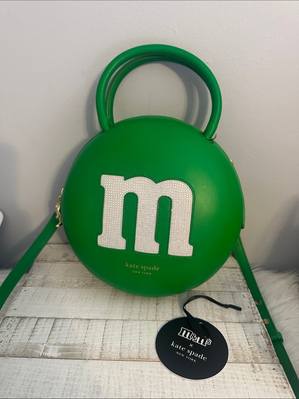 Kate spade green m&ms bag